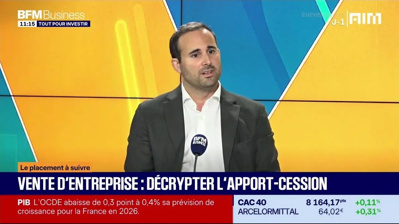 Jules Rousselet sur le plateau de BFM Business pour décrypter l’apport-cession